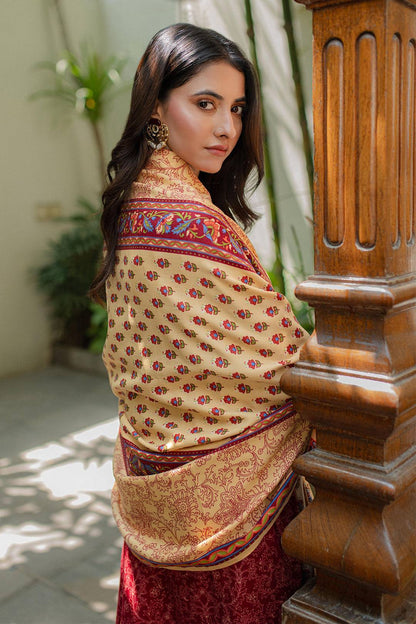 Zellbury | Unstitched 3 Piece Khaddar | Embroidered Shirt Shalwar Dupatta - 0309 by Maria Faisal - Registered Vendor of : Zellbury Women - type : Essential Unstitched - 100% original wedding dresses