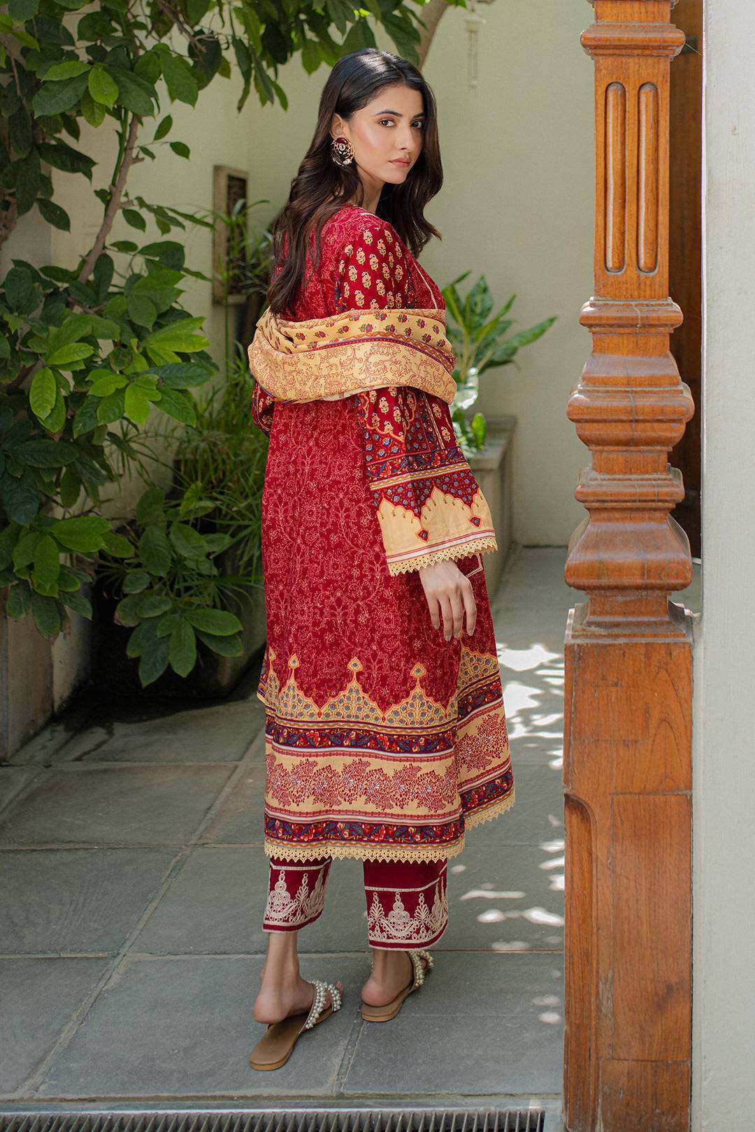 Zellbury | Unstitched 3 Piece Khaddar | Embroidered Shirt Shalwar Dupatta - 0309 by Maria Faisal - Registered Vendor of : Zellbury Women - type : Essential Unstitched - 100% original wedding dresses