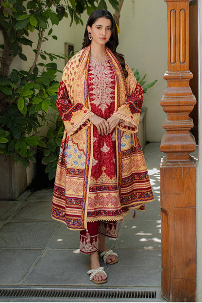 Zellbury | Unstitched 3 Piece Khaddar | Embroidered Shirt Shalwar Dupatta - 0309 by Maria Faisal - Registered Vendor of : Zellbury Women - type : Essential Unstitched - 100% original wedding dresses