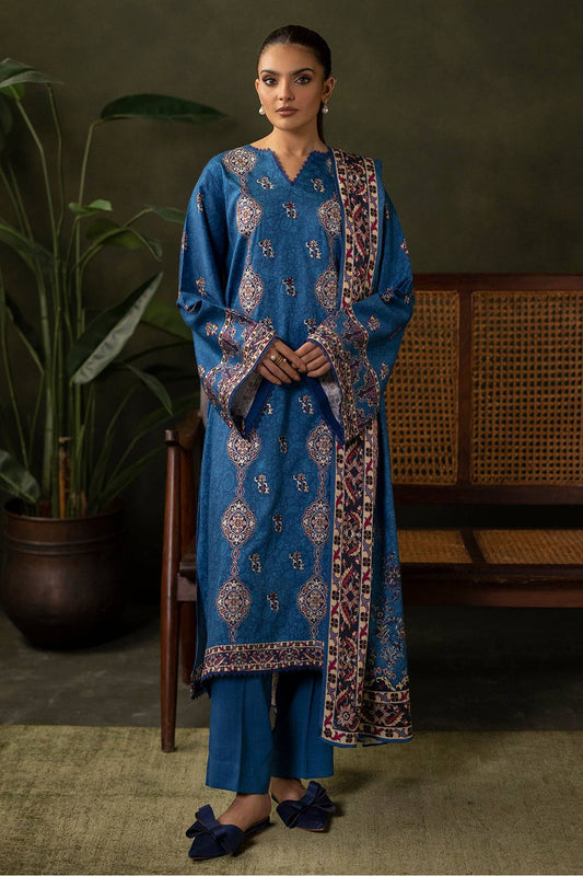 Zellbury | Unstitched 3 Piece Viscose | Embroidered Shirt Shalwar Dupatta - 0313 by Maria Faisal - Registered Vendor of : Zellbury Women - type : Essential Unstitched - 100% original wedding dresses