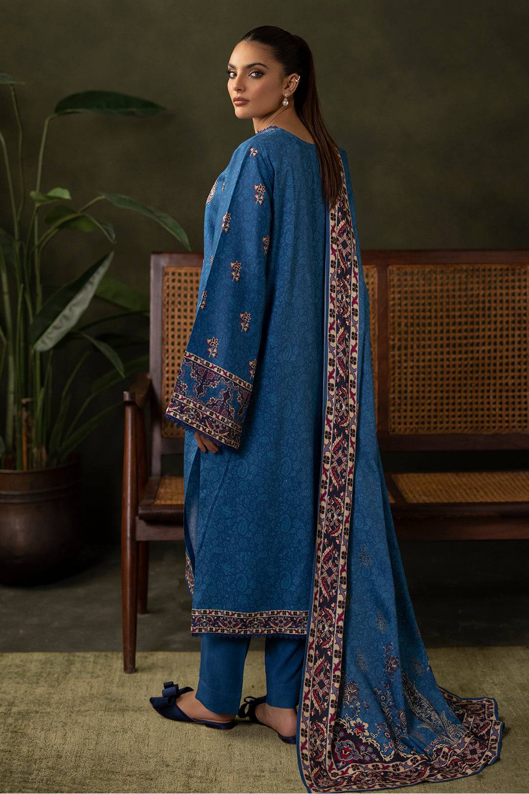 Zellbury | Unstitched 3 Piece Viscose | Embroidered Shirt Shalwar Dupatta - 0313 by Maria Faisal - Registered Vendor of : Zellbury Women - type : Essential Unstitched - 100% original wedding dresses