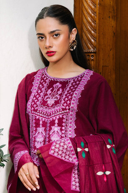 Zellbury | Unstitched 3 Piece Khaddar | Embroidered Shirt Shalwar Dupatta - 0319 by Maria Faisal - Registered Vendor of : Zellbury Women - type : Signature Unstitched - 100% original wedding dresses