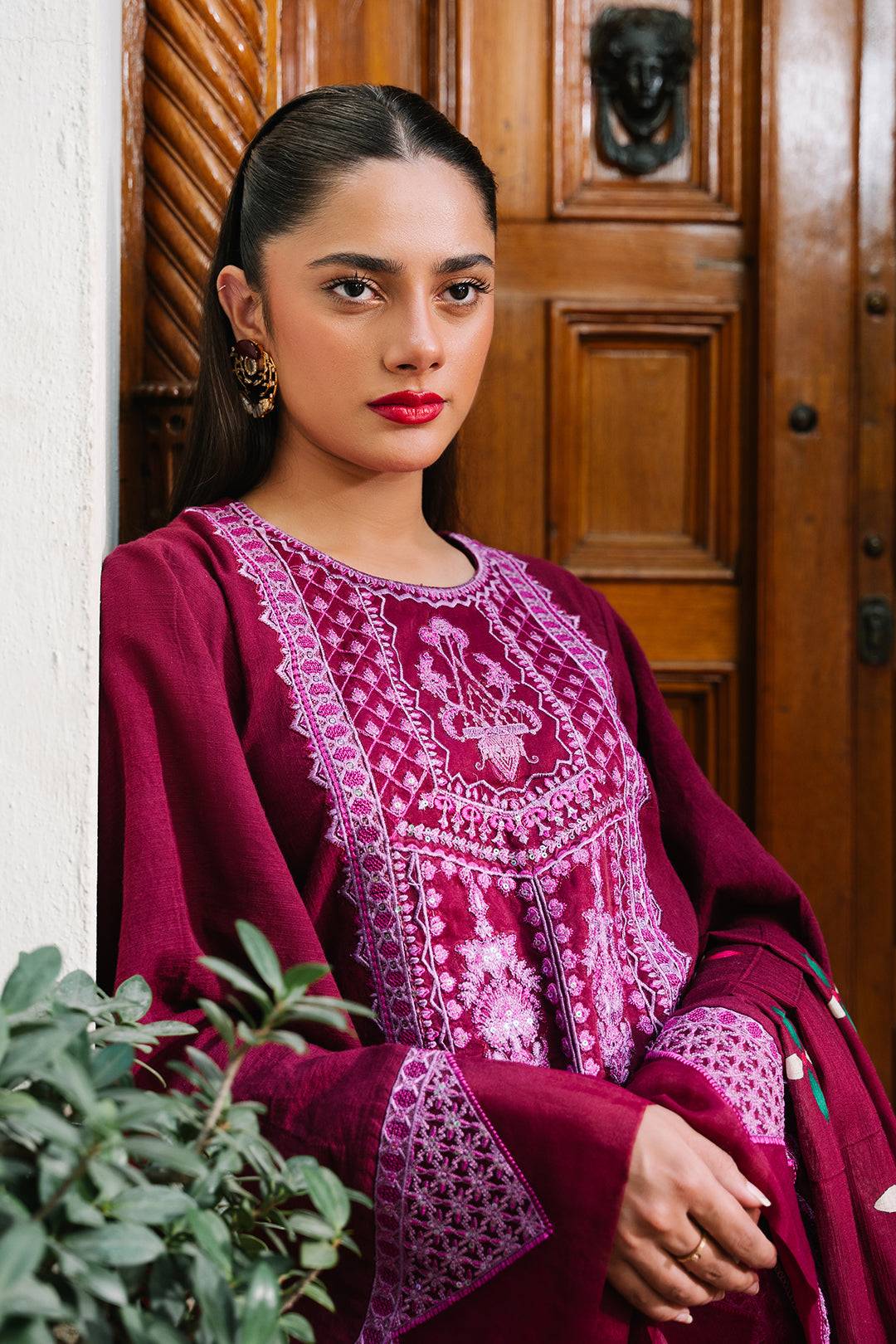 Zellbury | Unstitched 3 Piece Khaddar | Embroidered Shirt Shalwar Dupatta - 0319 by Maria Faisal - Registered Vendor of : Zellbury Women - type : Signature Unstitched - 100% original wedding dresses