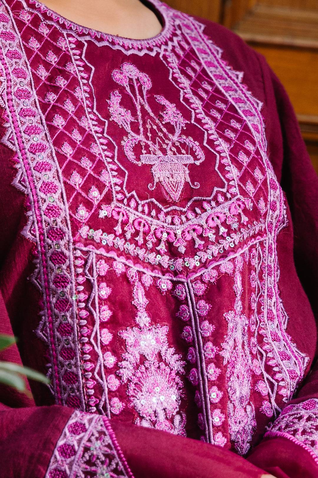 Zellbury | Unstitched 3 Piece Khaddar | Embroidered Shirt Shalwar Dupatta - 0319 by Maria Faisal - Registered Vendor of : Zellbury Women - type : Signature Unstitched - 100% original wedding dresses