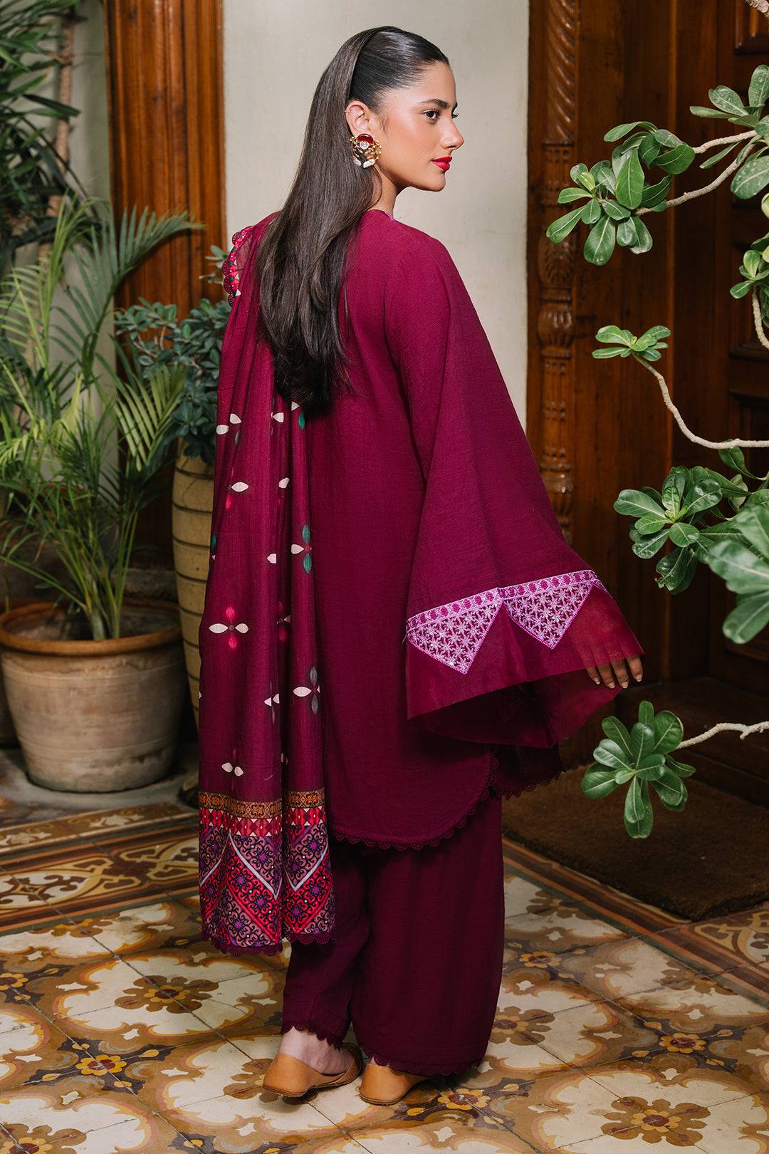 Zellbury | Unstitched 3 Piece Khaddar | Embroidered Shirt Shalwar Dupatta - 0319 by Maria Faisal - Registered Vendor of : Zellbury Women - type : Signature Unstitched - 100% original wedding dresses