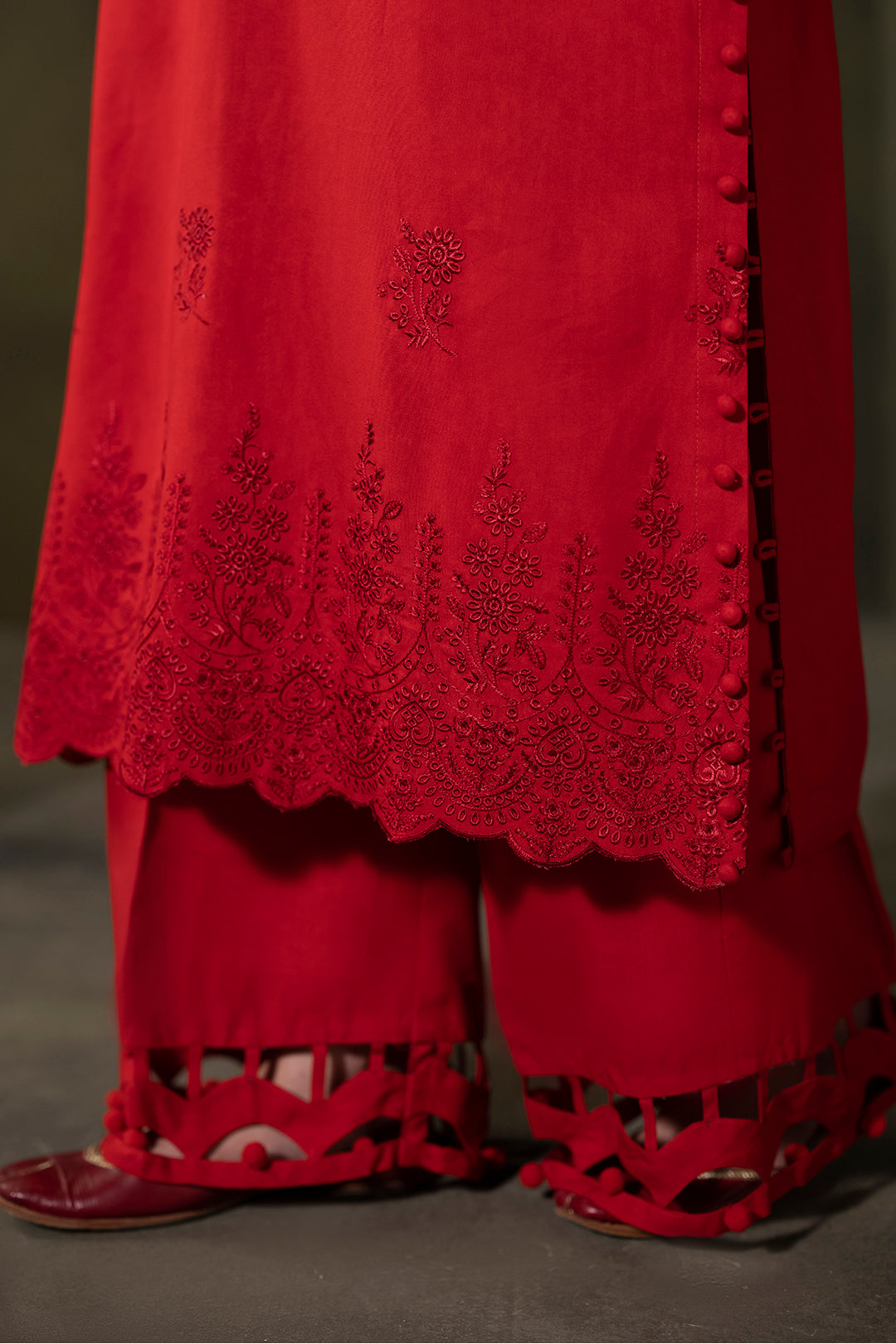 Zellbury | Unstitched 3 Piece Viscose | Embroidered Shirt Shalwar Dupatta - 0324 - Designer Dress with Intricate embroidery and embellishments. Shop elegent wedding dress at Maria Faisal.