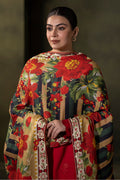 Zellbury | Unstitched 3 Piece Viscose | Embroidered Shirt Shalwar Dupatta - 0324 - Designer Dress with Intricate embroidery and embellishments. Shop elegent wedding dress at Maria Faisal.
