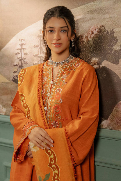 Zellbury | Unstitched 3 Piece Khaddar | Embroidered Shirt Shalwar Dupatta - 0413 by Maria Faisal - Registered Vendor of : Zellbury Women - type : Signature Unstitched - 100% original wedding dresses
