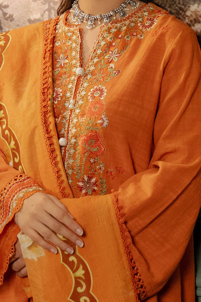 Zellbury | Unstitched 3 Piece Khaddar | Embroidered Shirt Shalwar Dupatta - 0413 by Maria Faisal - Registered Vendor of : Zellbury Women - type : Signature Unstitched - 100% original wedding dresses