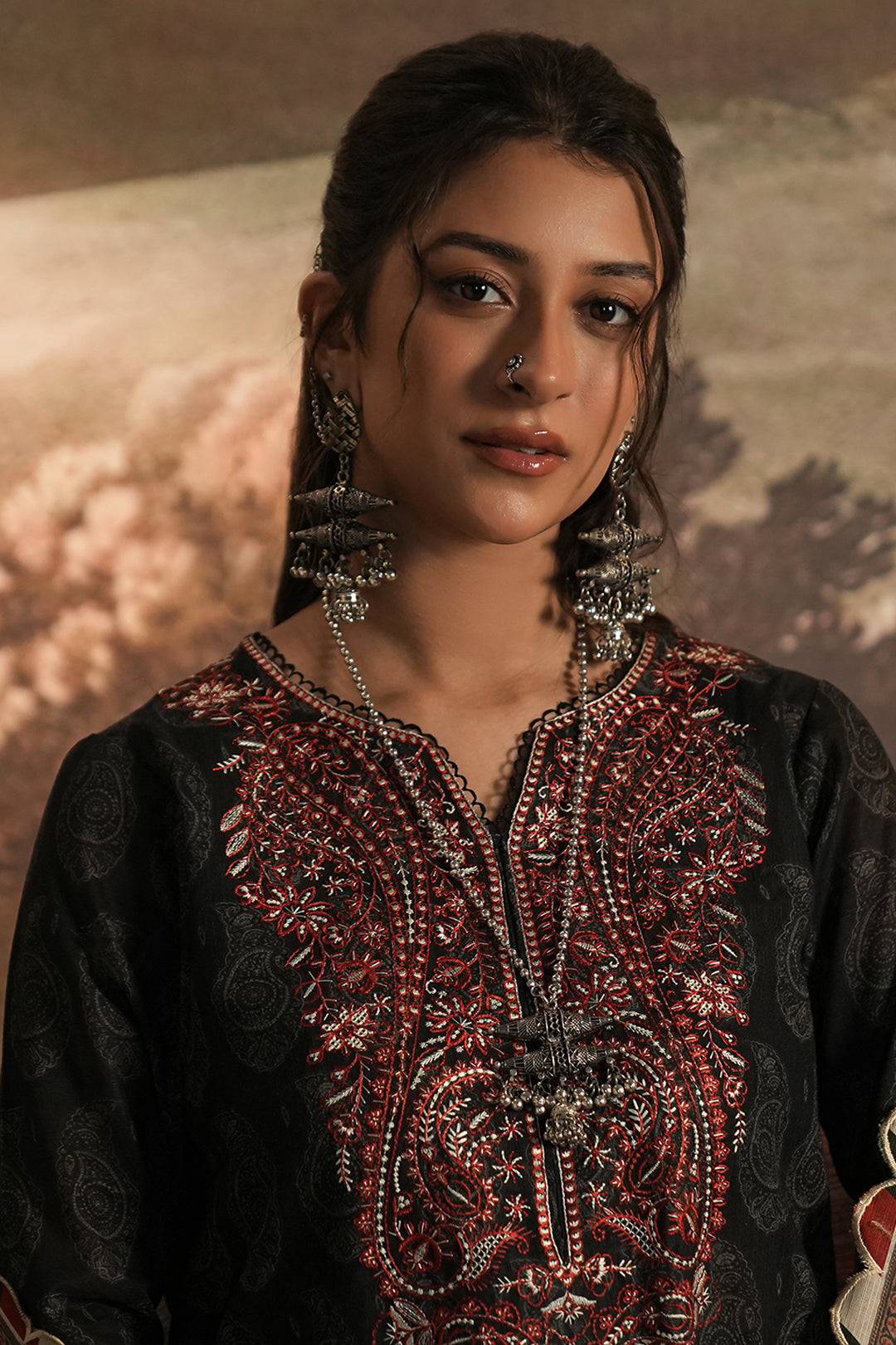 Zellbury | Unstitched 3 Piece Khaddar | Embroidered Shirt Shalwar Dupatta - 0480 by Maria Faisal - Registered Vendor of : Zellbury Women - type : Essential Unstitched - 100% original wedding dresses