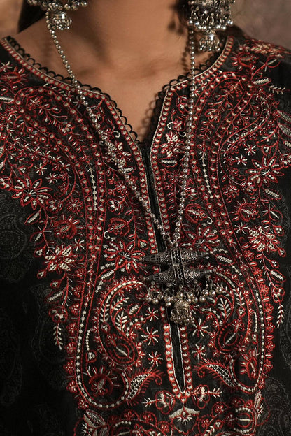 Zellbury | Unstitched 3 Piece Khaddar | Embroidered Shirt Shalwar Dupatta - 0480 by Maria Faisal - Registered Vendor of : Zellbury Women - type : Essential Unstitched - 100% original wedding dresses