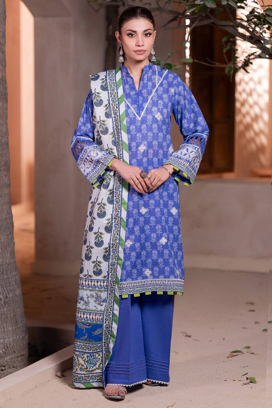 Zellbury | Unstitched 3 Piece Khaddar | Embroidered Shirt Shalwar Dupatta - 0589 by Maria Faisal - Registered Vendor of : Zellbury Women - type : Essential Unstitched - 100% original wedding dresses