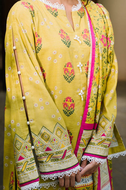 Zellbury | Unstitched 2 Piece Khaddar | Shirt Dupatta - 0158 by Maria Faisal - Registered Vendor of : Zellbury Women - type : Essential Unstitched - 100% original wedding dresses