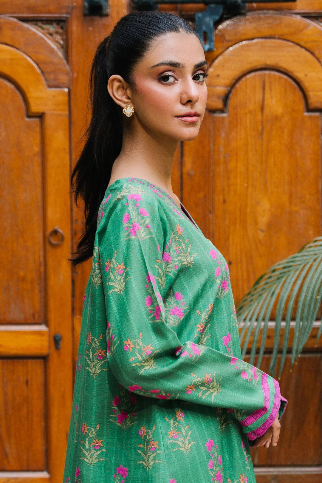 Zellbury | Unstitched 2 Piece Khaddar | Shirt Dupatta - 0159 by Maria Faisal - Registered Vendor of : Zellbury Women - type : Essential Unstitched - 100% original wedding dresses