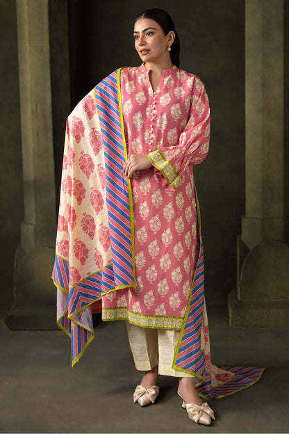 Zellbury | Unstitched 2 Piece Khaddar | Shirt Dupatta - 0160 by Maria Faisal - Registered Vendor of : Zellbury Women - type : Essential Unstitched - 100% original wedding dresses