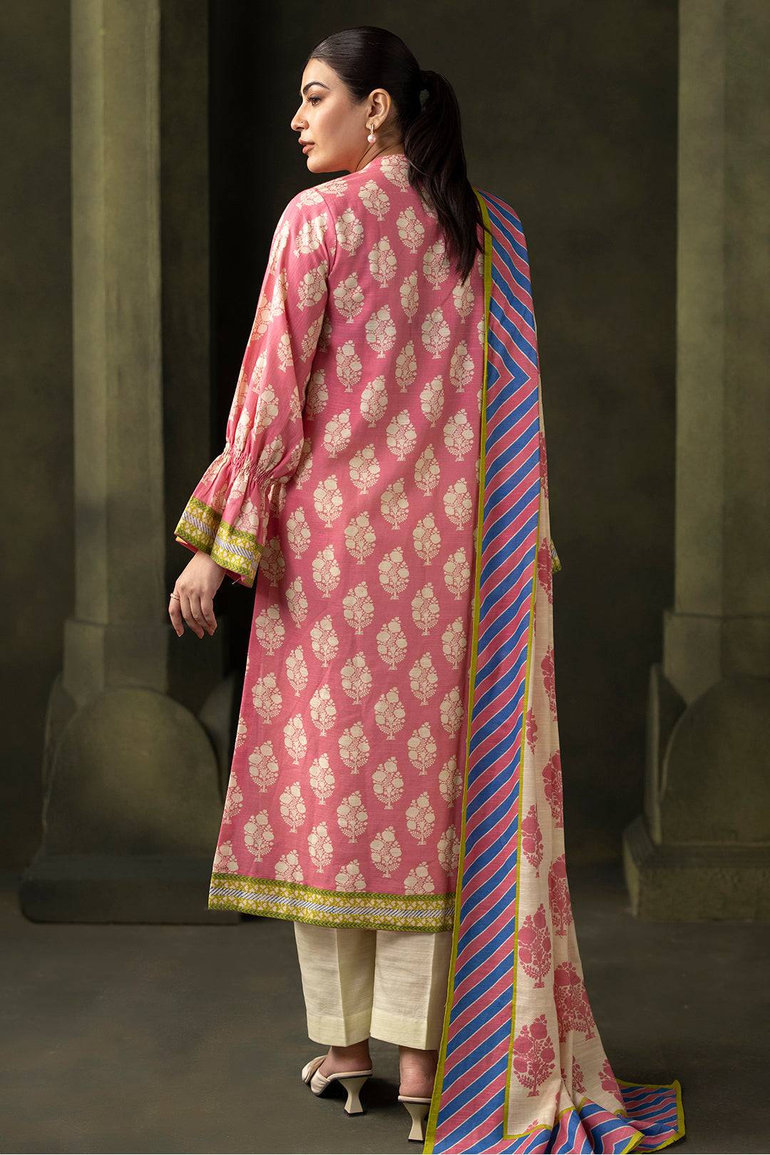 Zellbury | Unstitched 2 Piece Khaddar | Shirt Dupatta - 0160 by Maria Faisal - Registered Vendor of : Zellbury Women - type : Essential Unstitched - 100% original wedding dresses