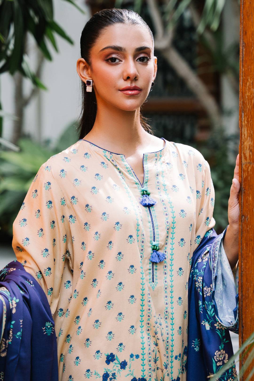 Zellbury | Unstitched 2 Piece Viscose | Shirt Dupatta - 0161 by Maria Faisal - Registered Vendor of : Zellbury Women - type : Essential Unstitched - 100% original wedding dresses