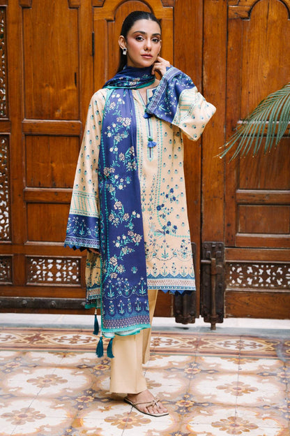 Zellbury | Unstitched 2 Piece Viscose | Shirt Dupatta - 0161 by Maria Faisal - Registered Vendor of : Zellbury Women - type : Essential Unstitched - 100% original wedding dresses