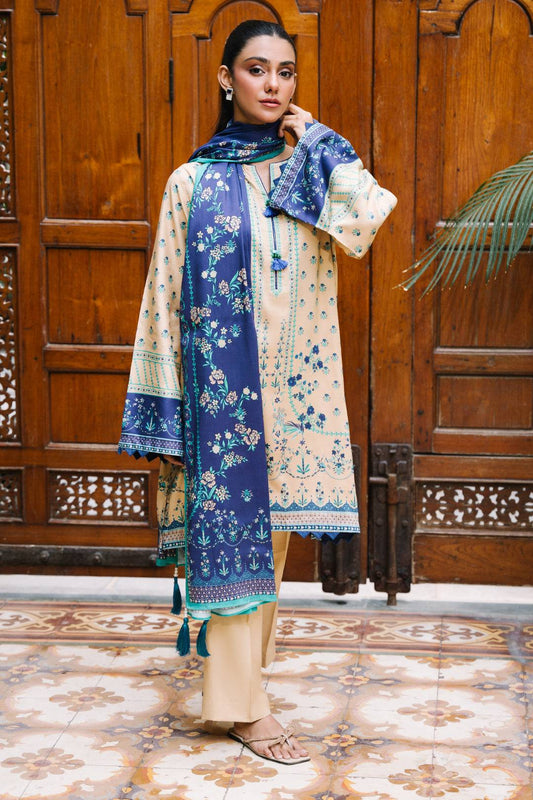 Zellbury | Unstitched 2 Piece Viscose | Shirt Dupatta - 0161 by Maria Faisal - Registered Vendor of : Zellbury Women - type : Essential Unstitched - 100% original wedding dresses