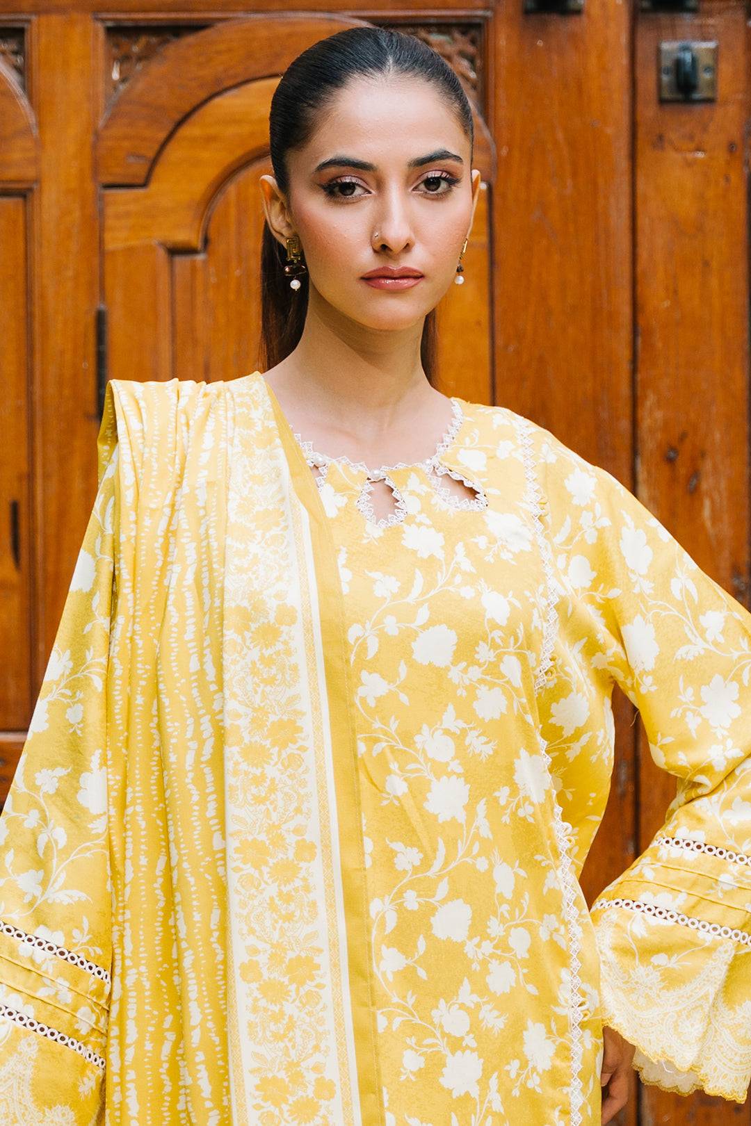 Zellbury | Unstitched 2 Piece Viscose | Shirt Dupatta - 0162 by Maria Faisal - Registered Vendor of : Zellbury Women - type : Essential Unstitched - 100% original wedding dresses