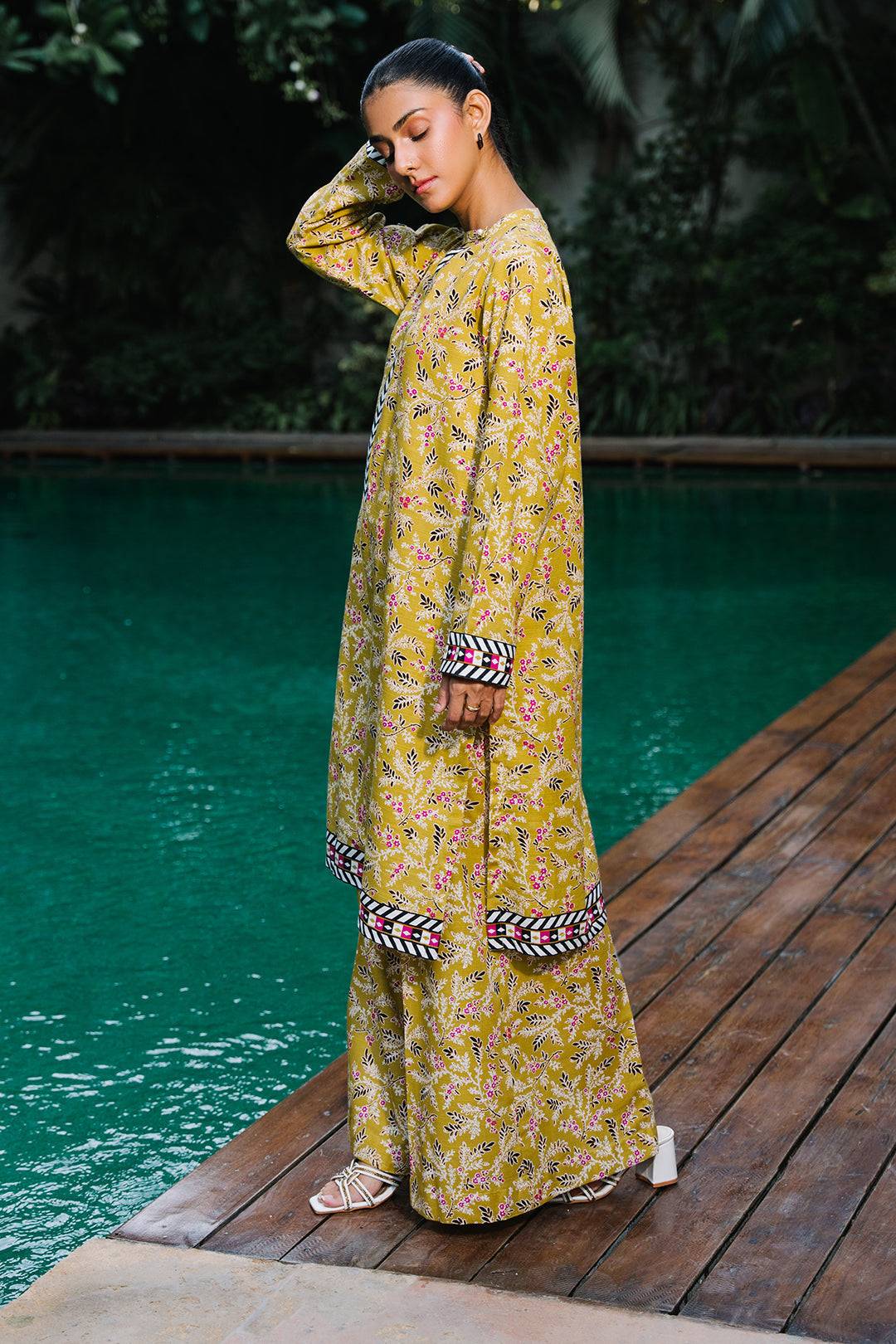 Zellbury | Unstitched 2 Piece Khaddar | Shirt Shalwar - 0164 by Maria Faisal - Registered Vendor of : Zellbury Women - type : Essential Unstitched - 100% original wedding dresses