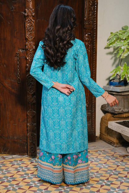 Zellbury | Unstitched 2 Piece Khaddar | Shirt Shalwar - 0168 by Maria Faisal - Registered Vendor of : Zellbury Women - type : Essential Unstitched - 100% original wedding dresses