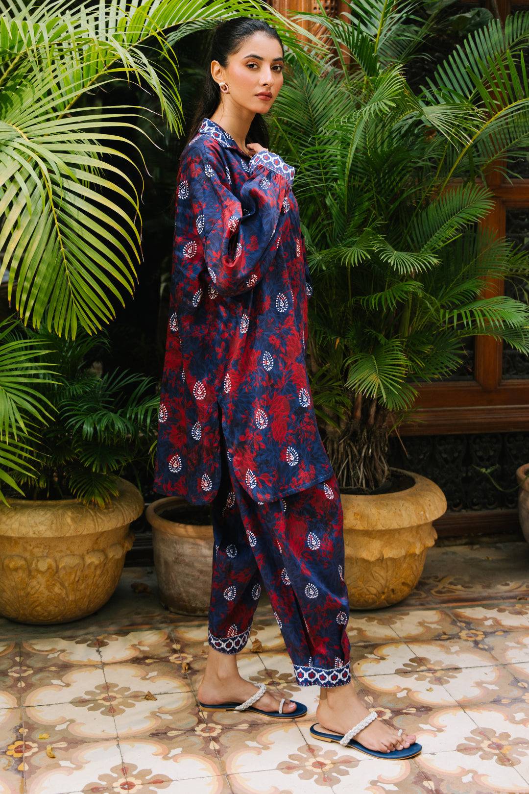 Zellbury | Unstitched 2 Piece Viscose | Shirt Shalwar - 0169 by Maria Faisal - Registered Vendor of : Zellbury Women - type : Essential Unstitched - 100% original wedding dresses