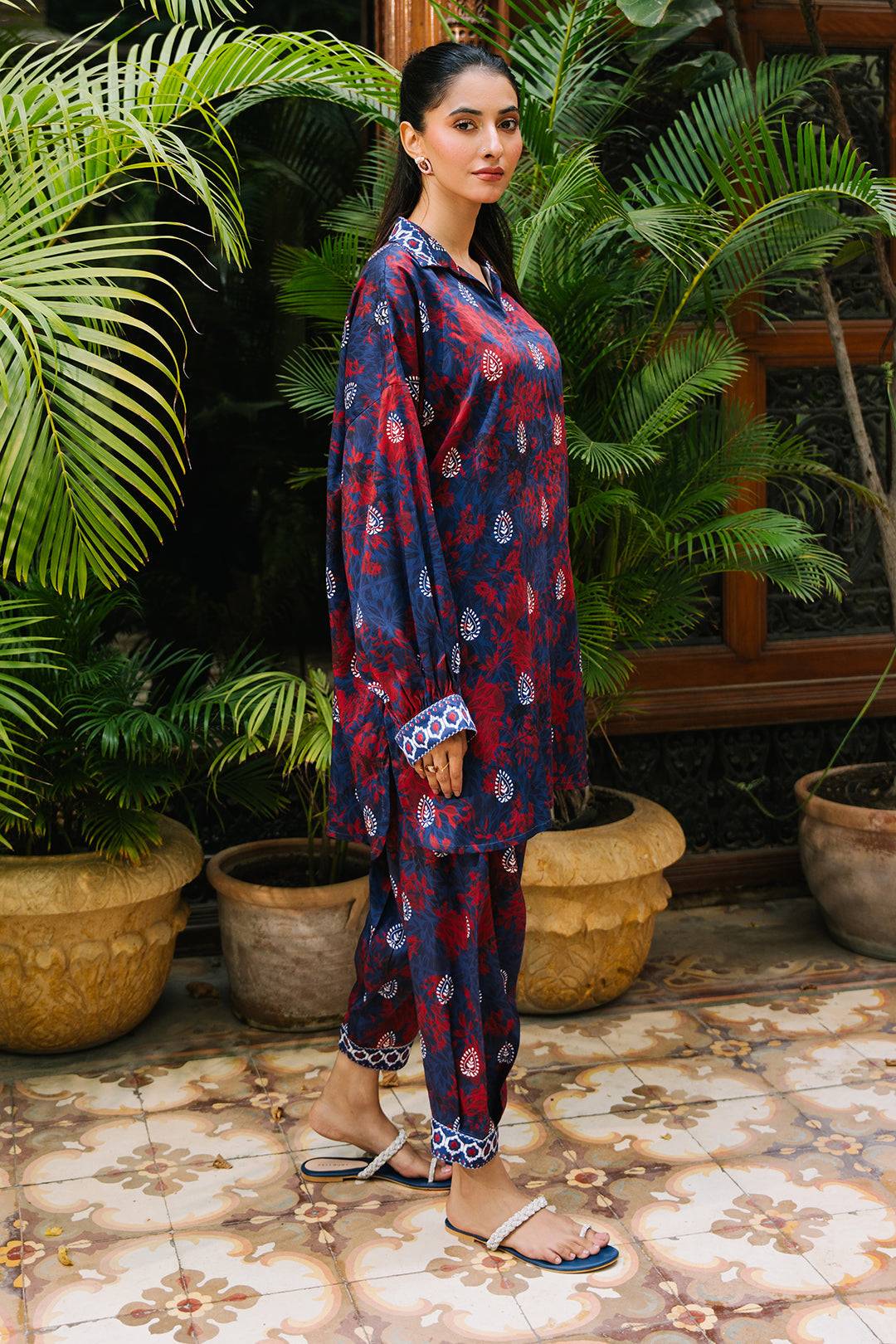 Zellbury | Unstitched 2 Piece Viscose | Shirt Shalwar - 0169 by Maria Faisal - Registered Vendor of : Zellbury Women - type : Essential Unstitched - 100% original wedding dresses