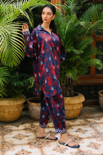 Zellbury | Unstitched 2 Piece Viscose | Shirt Shalwar - 0169 by Maria Faisal - Registered Vendor of : Zellbury Women - type : Essential Unstitched - 100% original wedding dresses