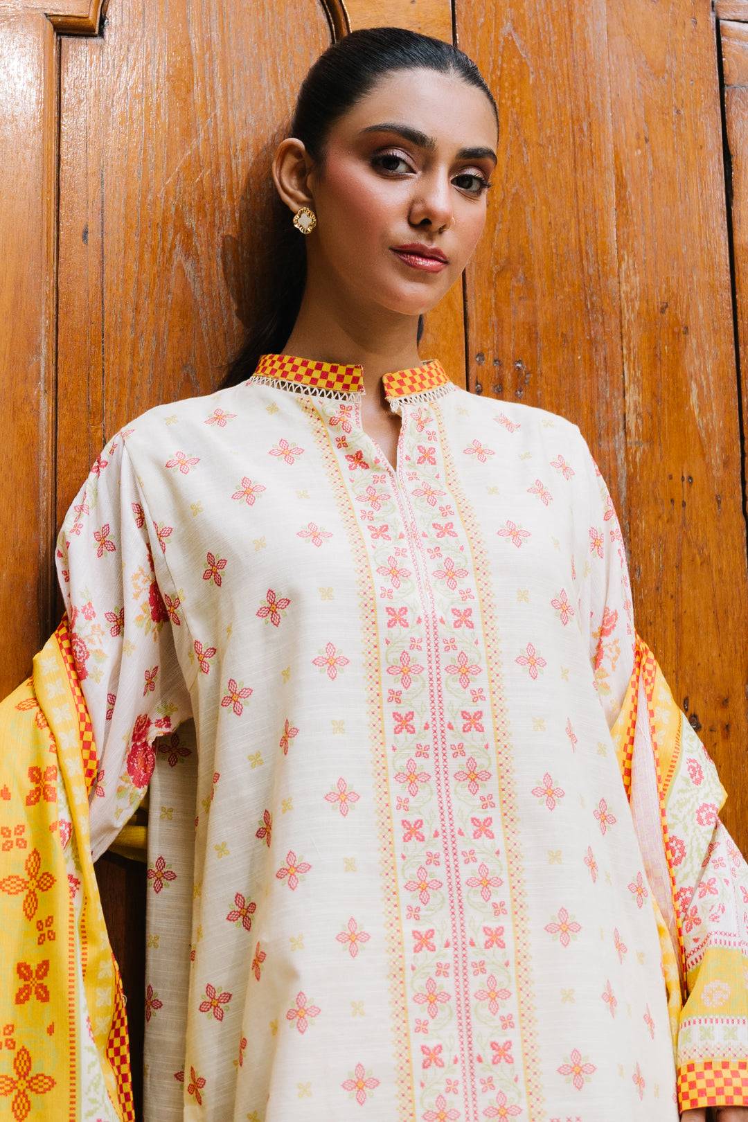 Zellbury | Unstitched 2 Piece Khaddar | Shirt Dupatta - 0251 by Maria Faisal - Registered Vendor of : Zellbury Women - type : Essential Unstitched - 100% original wedding dresses