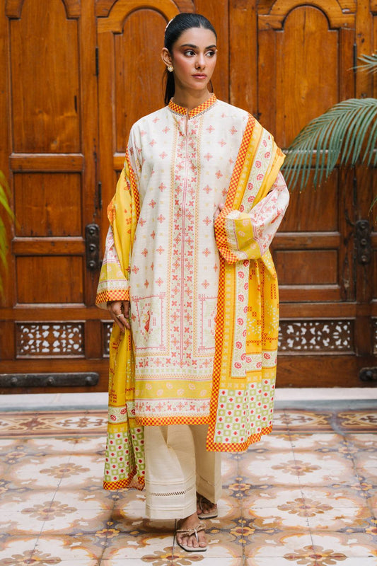Zellbury | Unstitched 2 Piece Khaddar | Shirt Dupatta - 0251 by Maria Faisal - Registered Vendor of : Zellbury Women - type : Essential Unstitched - 100% original wedding dresses