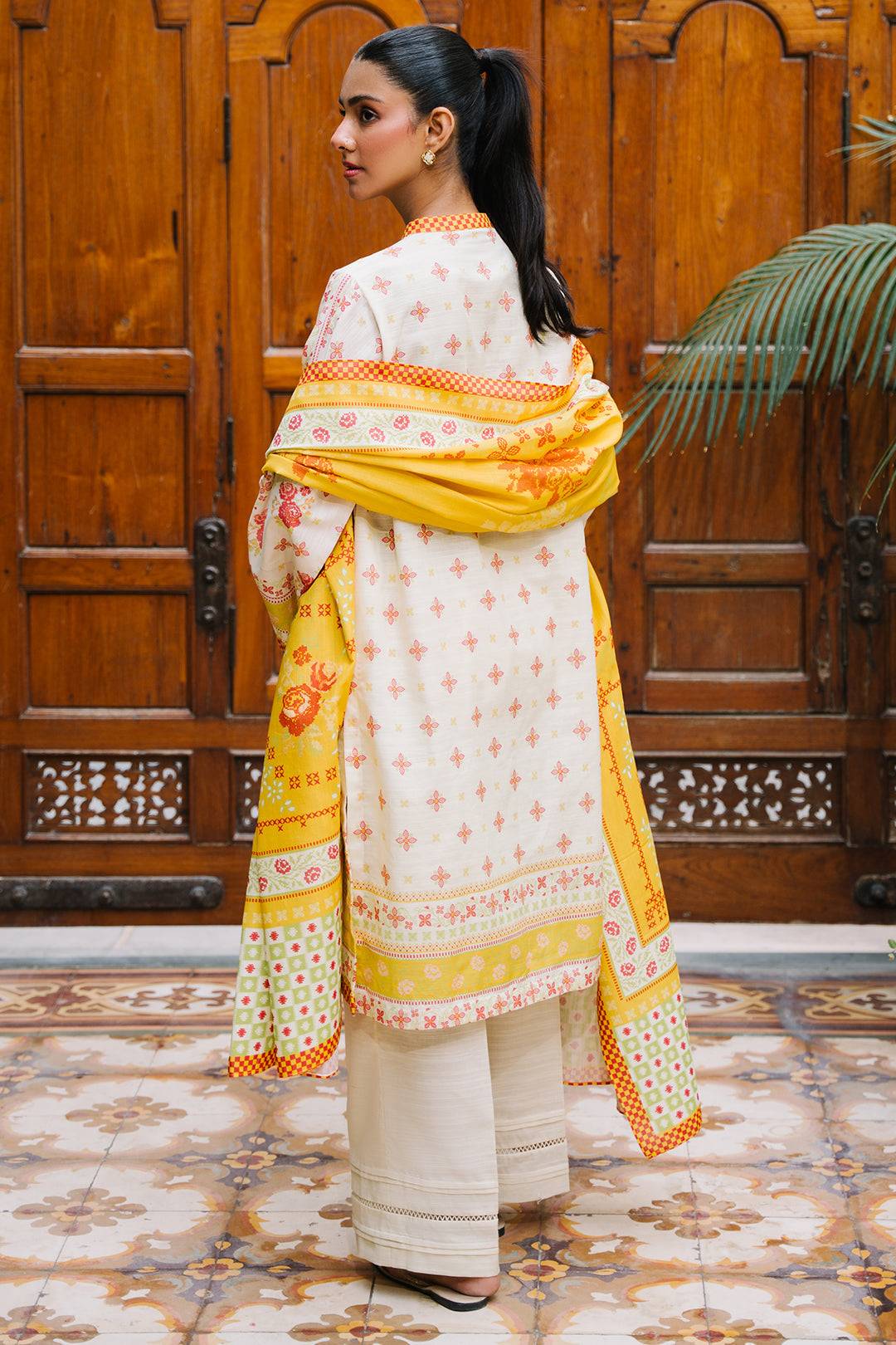 Zellbury | Unstitched 2 Piece Khaddar | Shirt Dupatta - 0251 by Maria Faisal - Registered Vendor of : Zellbury Women - type : Essential Unstitched - 100% original wedding dresses