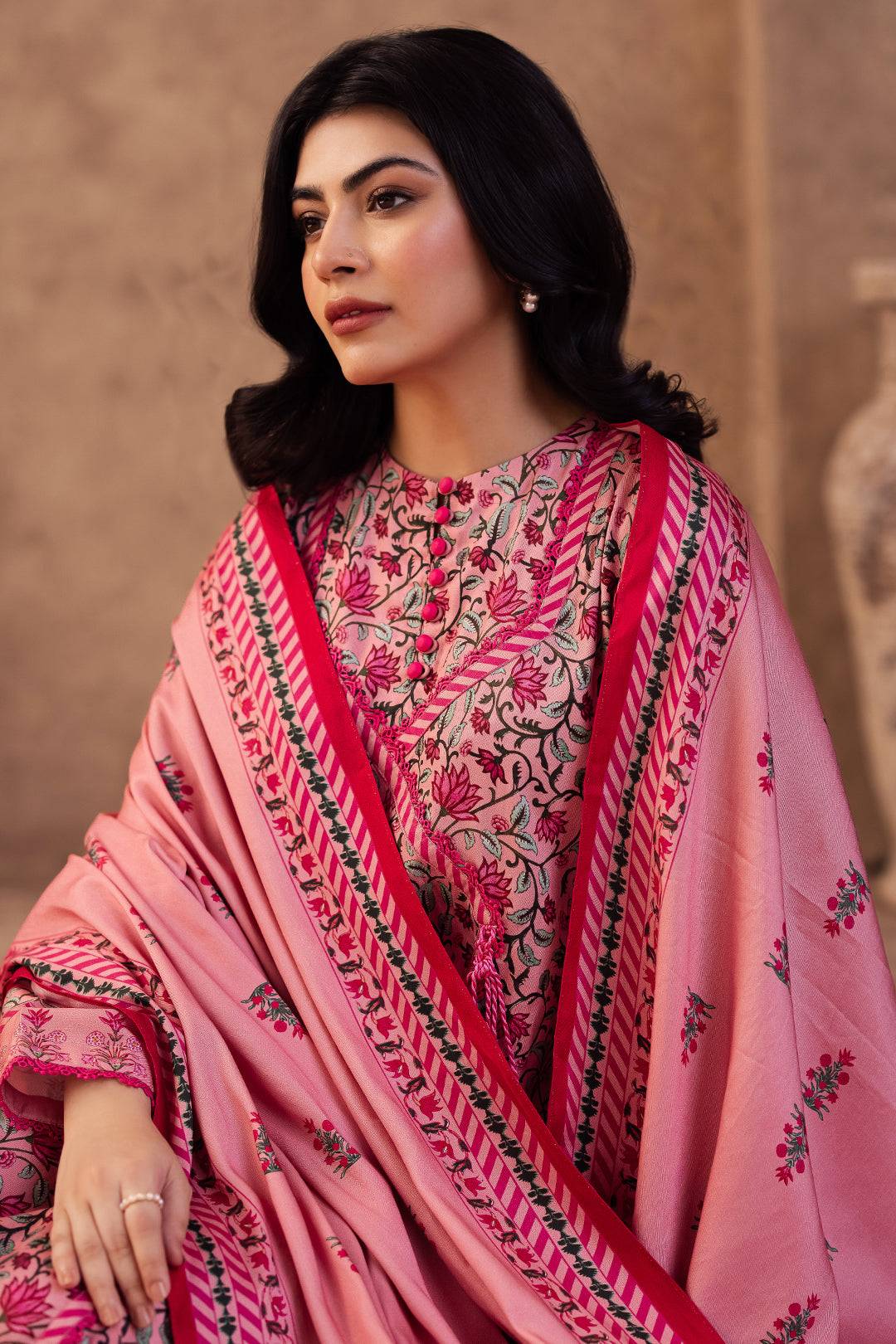 Zellbury | Unstitched 2 Piece Viscose | Shirt Dupatta - 0253 by Maria Faisal - Registered Vendor of : Zellbury Women - type : Essential Unstitched - 100% original wedding dresses