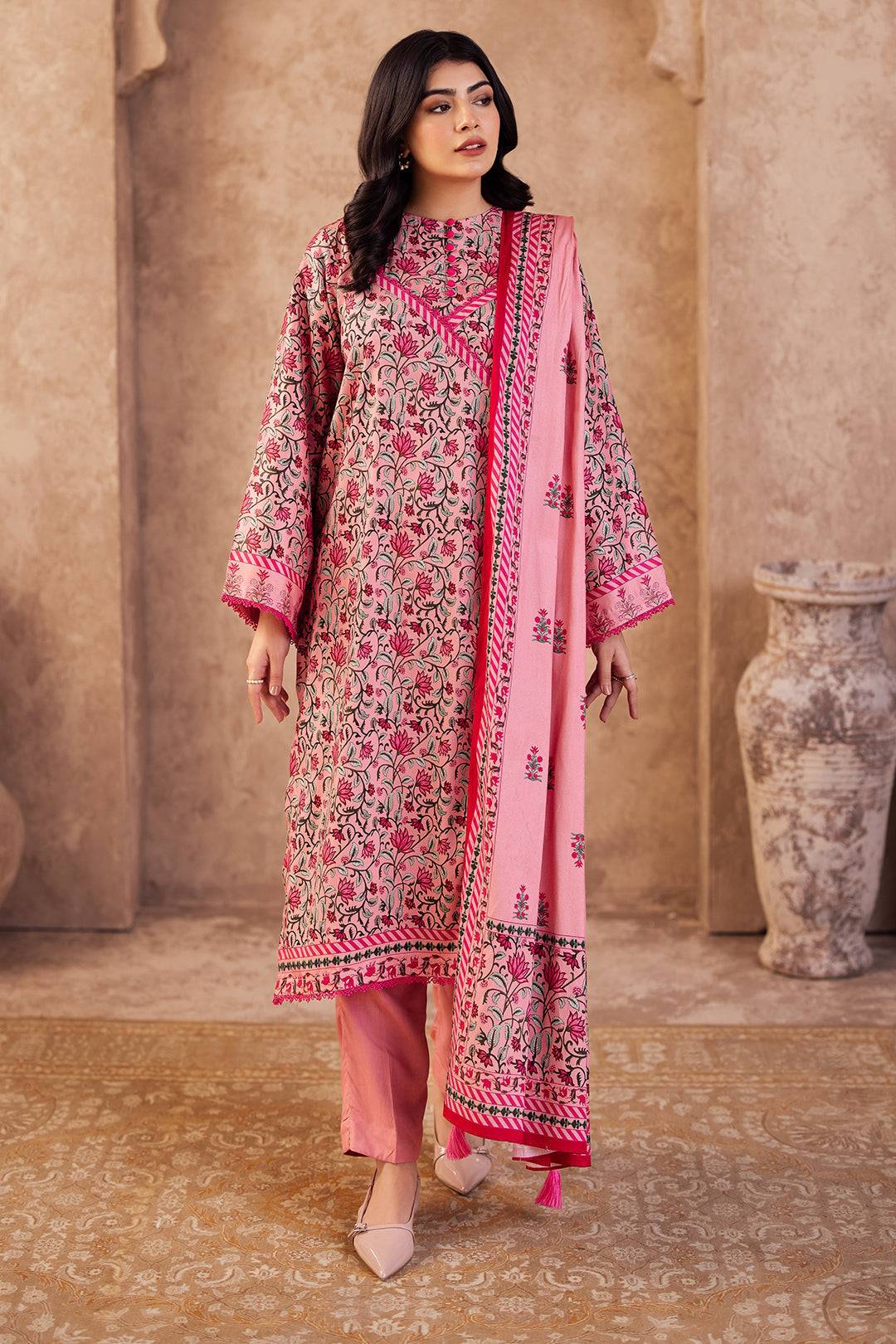 Zellbury | Unstitched 2 Piece Viscose | Shirt Dupatta - 0253 by Maria Faisal - Registered Vendor of : Zellbury Women - type : Essential Unstitched - 100% original wedding dresses