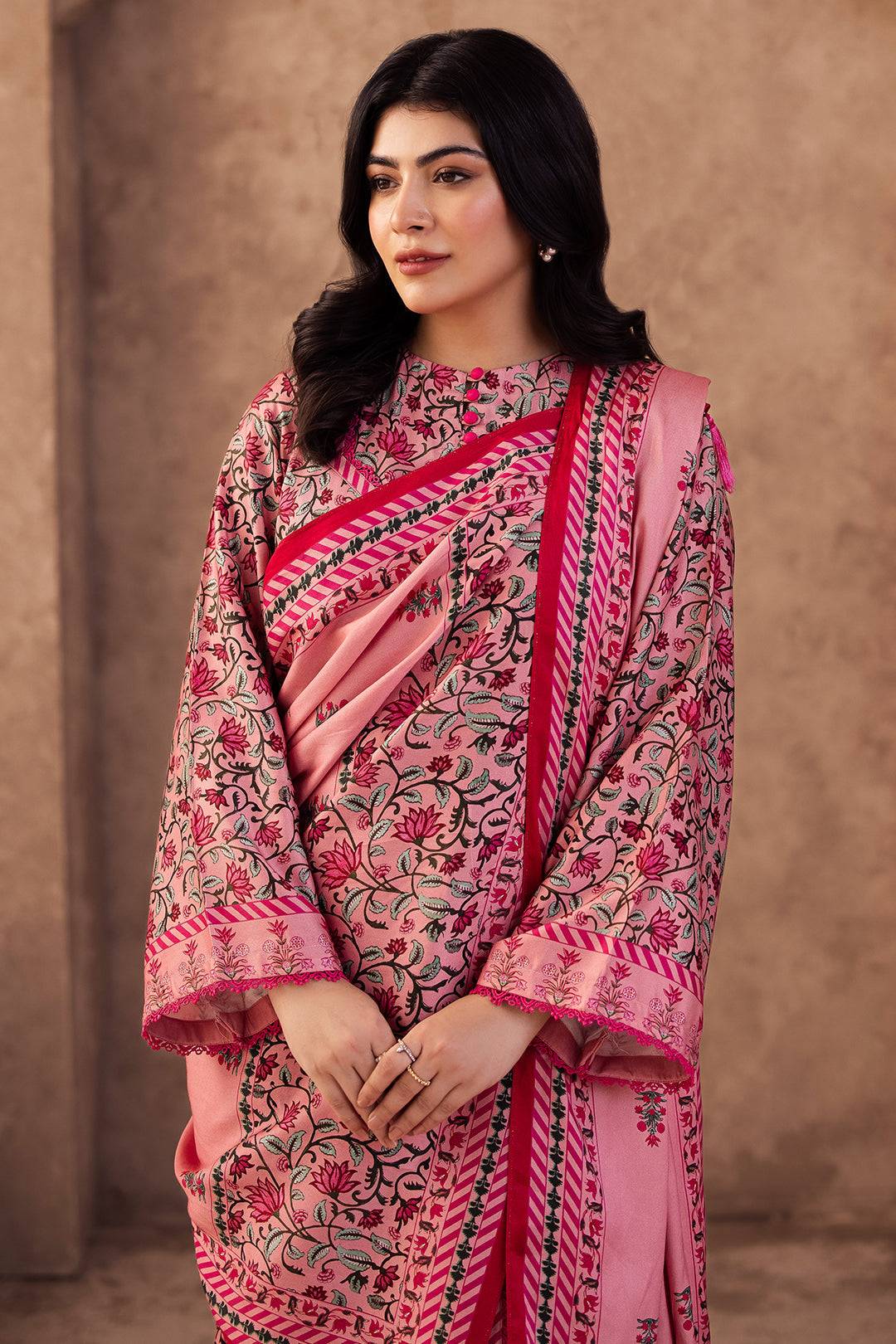 Zellbury | Unstitched 2 Piece Viscose | Shirt Dupatta - 0253 by Maria Faisal - Registered Vendor of : Zellbury Women - type : Essential Unstitched - 100% original wedding dresses