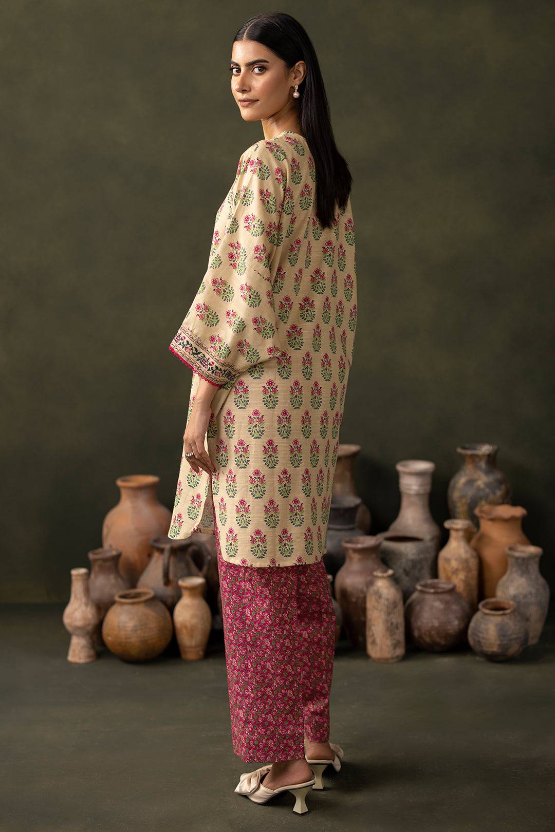 Zellbury | Unstitched 2 Piece Khaddar | Shirt Shalwar - 0256 by Maria Faisal - Registered Vendor of : Zellbury Women - type : Essential Unstitched - 100% original wedding dresses