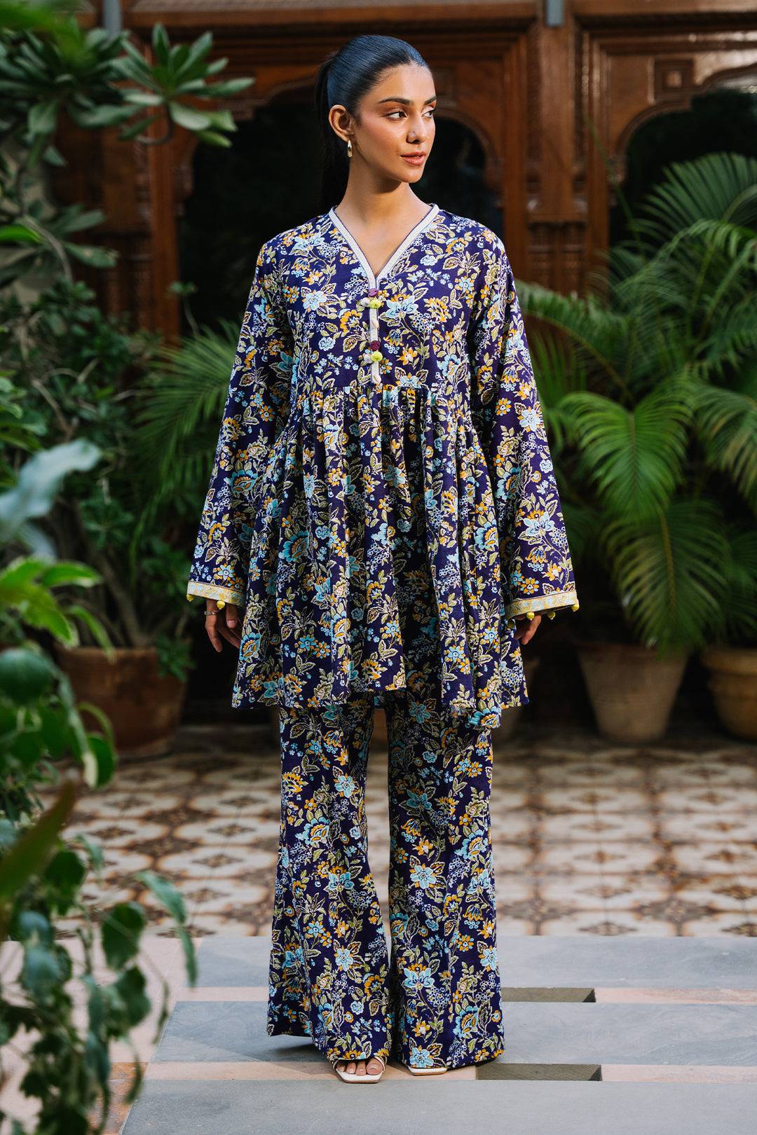 Zellbury | Unstitched 2 Piece Khaddar | Shirt Shalwar - 0257 by Maria Faisal - Registered Vendor of : Zellbury Women - type : Essential Unstitched - 100% original wedding dresses