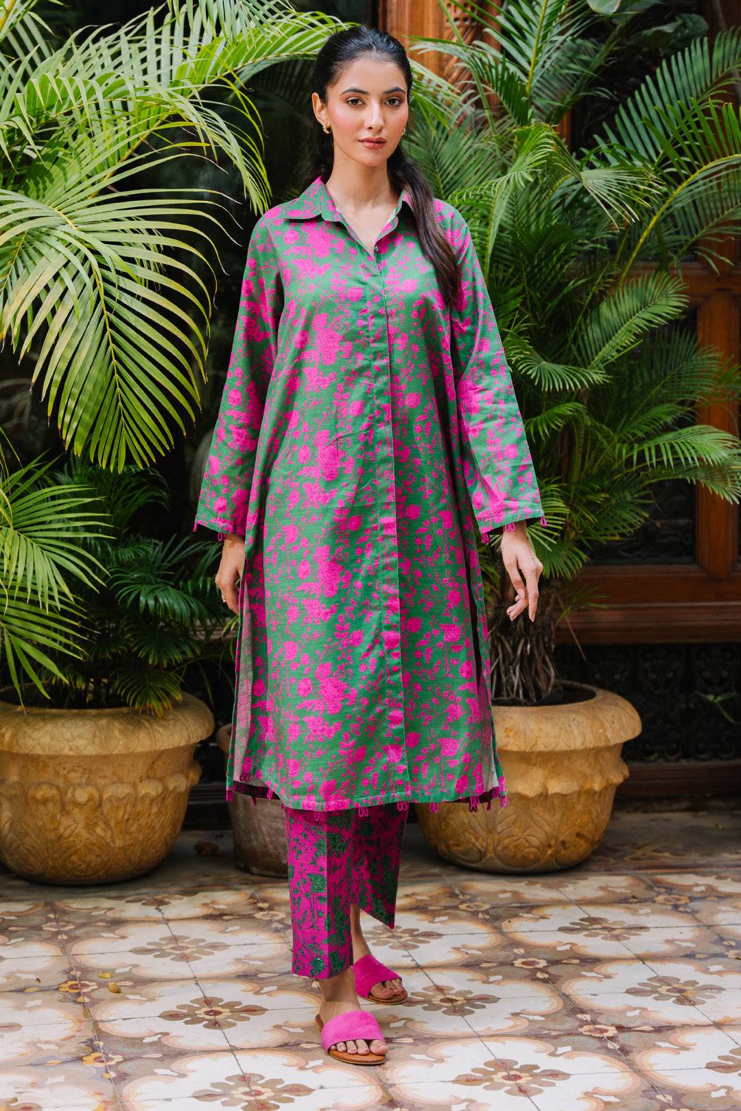 Zellbury | Unstitched 2 Piece Khaddar | Shirt Shalwar - 0258 by Maria Faisal - Registered Vendor of : Zellbury Women - type : Essential Unstitched - 100% original wedding dresses