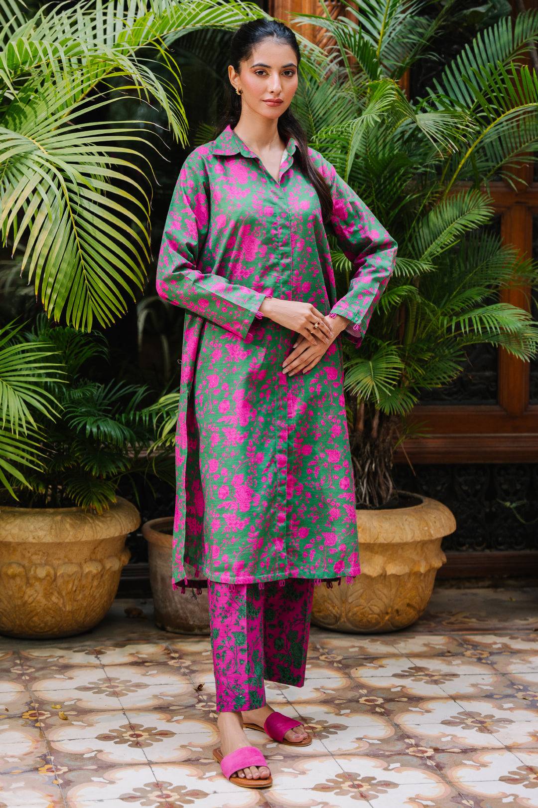 Zellbury | Unstitched 2 Piece Khaddar | Shirt Shalwar - 0258 by Maria Faisal - Registered Vendor of : Zellbury Women - type : Essential Unstitched - 100% original wedding dresses