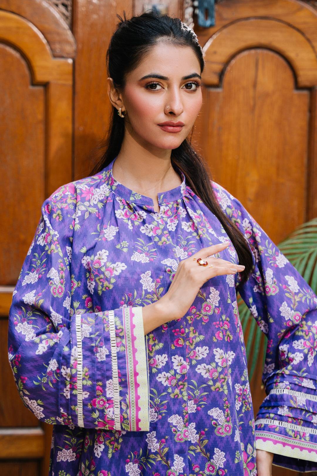 Zellbury | Unstitched 2 Piece Khaddar | Shirt Shalwar - 0259 by Maria Faisal - Registered Vendor of : Zellbury Women - type : Essential Unstitched - 100% original wedding dresses