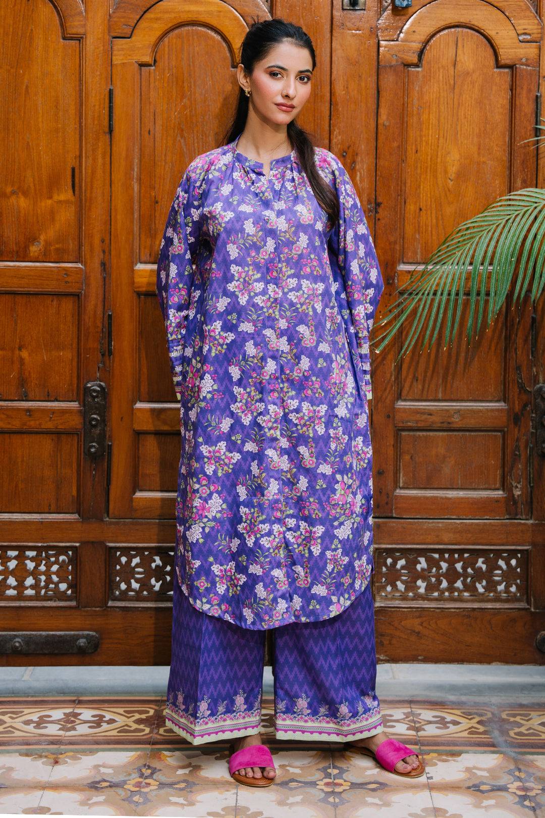 Zellbury | Unstitched 2 Piece Khaddar | Shirt Shalwar - 0259 by Maria Faisal - Registered Vendor of : Zellbury Women - type : Essential Unstitched - 100% original wedding dresses