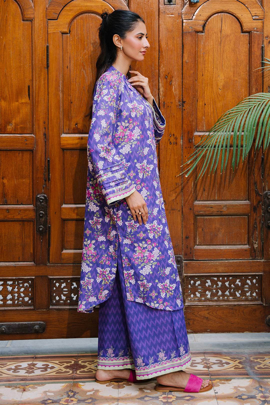 Zellbury | Unstitched 2 Piece Khaddar | Shirt Shalwar - 0259 by Maria Faisal - Registered Vendor of : Zellbury Women - type : Essential Unstitched - 100% original wedding dresses