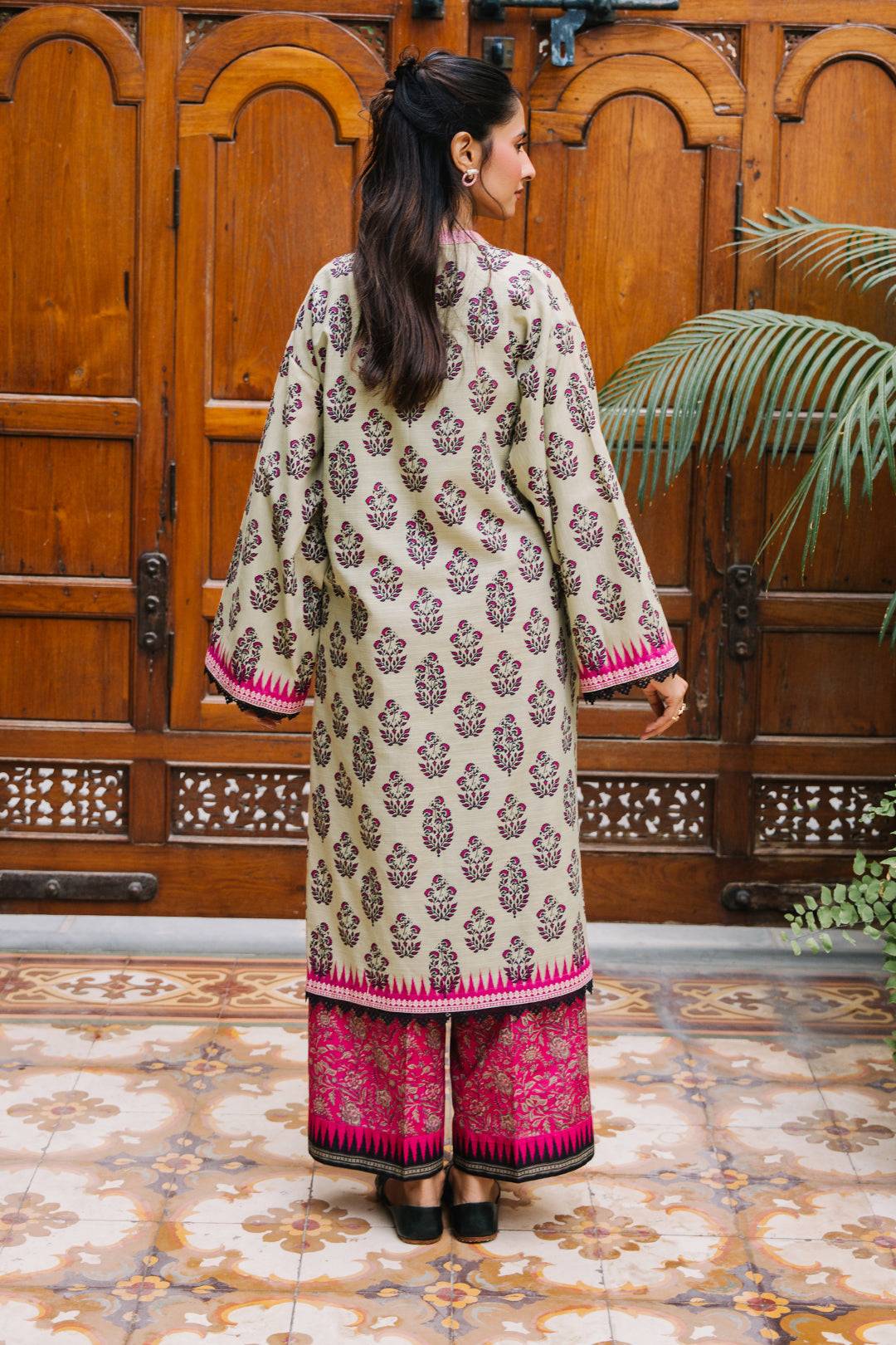 Zellbury | Unstitched 2 Piece Khaddar | Shirt Shalwar - 0260 by Maria Faisal - Registered Vendor of : Zellbury Women - type : Essential Unstitched - 100% original wedding dresses
