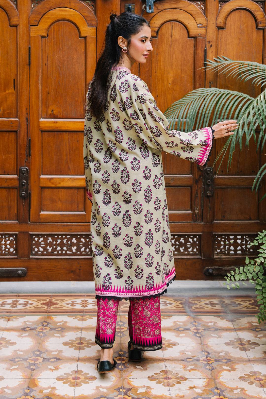 Zellbury | Unstitched 2 Piece Khaddar | Shirt Shalwar - 0260 by Maria Faisal - Registered Vendor of : Zellbury Women - type : Essential Unstitched - 100% original wedding dresses