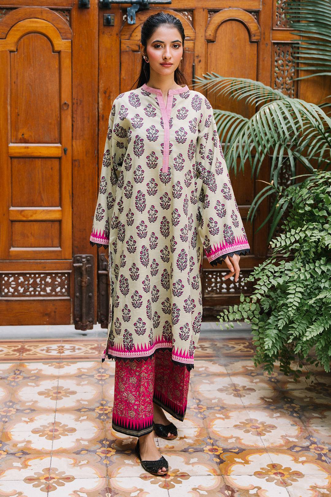 Zellbury | Unstitched 2 Piece Khaddar | Shirt Shalwar - 0260 by Maria Faisal - Registered Vendor of : Zellbury Women - type : Essential Unstitched - 100% original wedding dresses