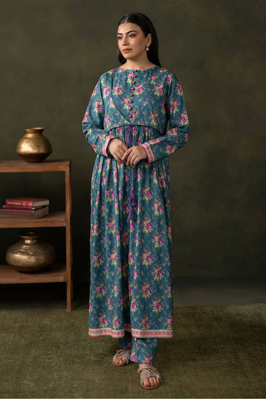 Zellbury | Unstitched 2 Piece Viscose | Shirt Shalwar - 0261 by Maria Faisal - Registered Vendor of : Zellbury Women - type : Essential Unstitched - 100% original wedding dresses