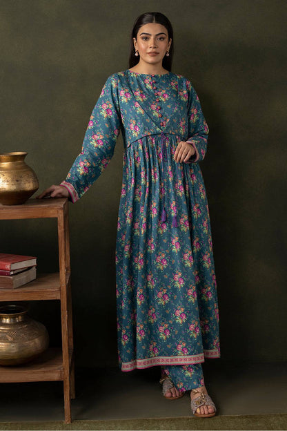 Zellbury | Unstitched 2 Piece Viscose | Shirt Shalwar - 0261 by Maria Faisal - Registered Vendor of : Zellbury Women - type : Essential Unstitched - 100% original wedding dresses