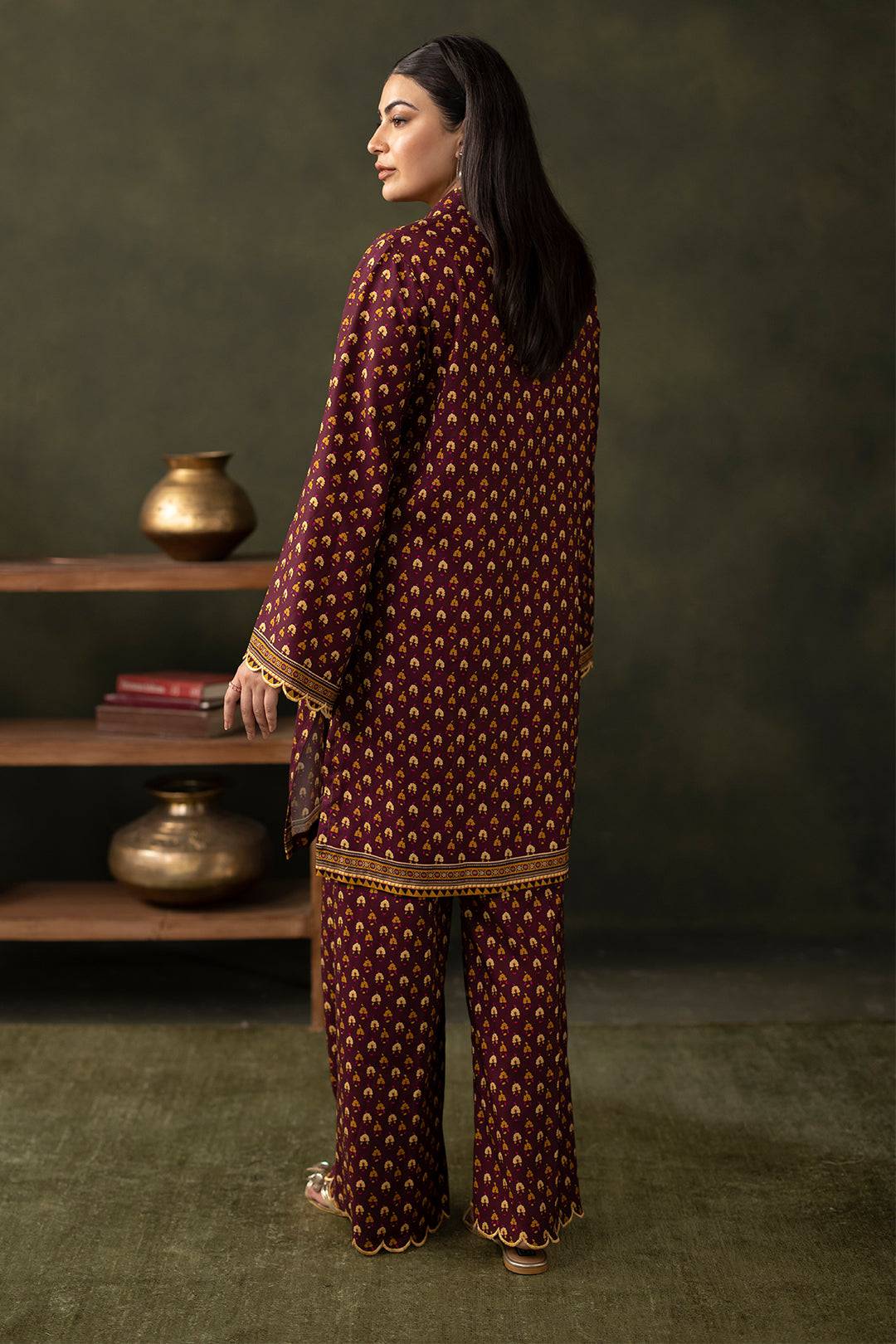 Zellbury | Unstitched 2 Piece Viscose | Shirt Shalwar - 0262 by Maria Faisal - Registered Vendor of : Zellbury Women - type : Essential Unstitched - 100% original wedding dresses