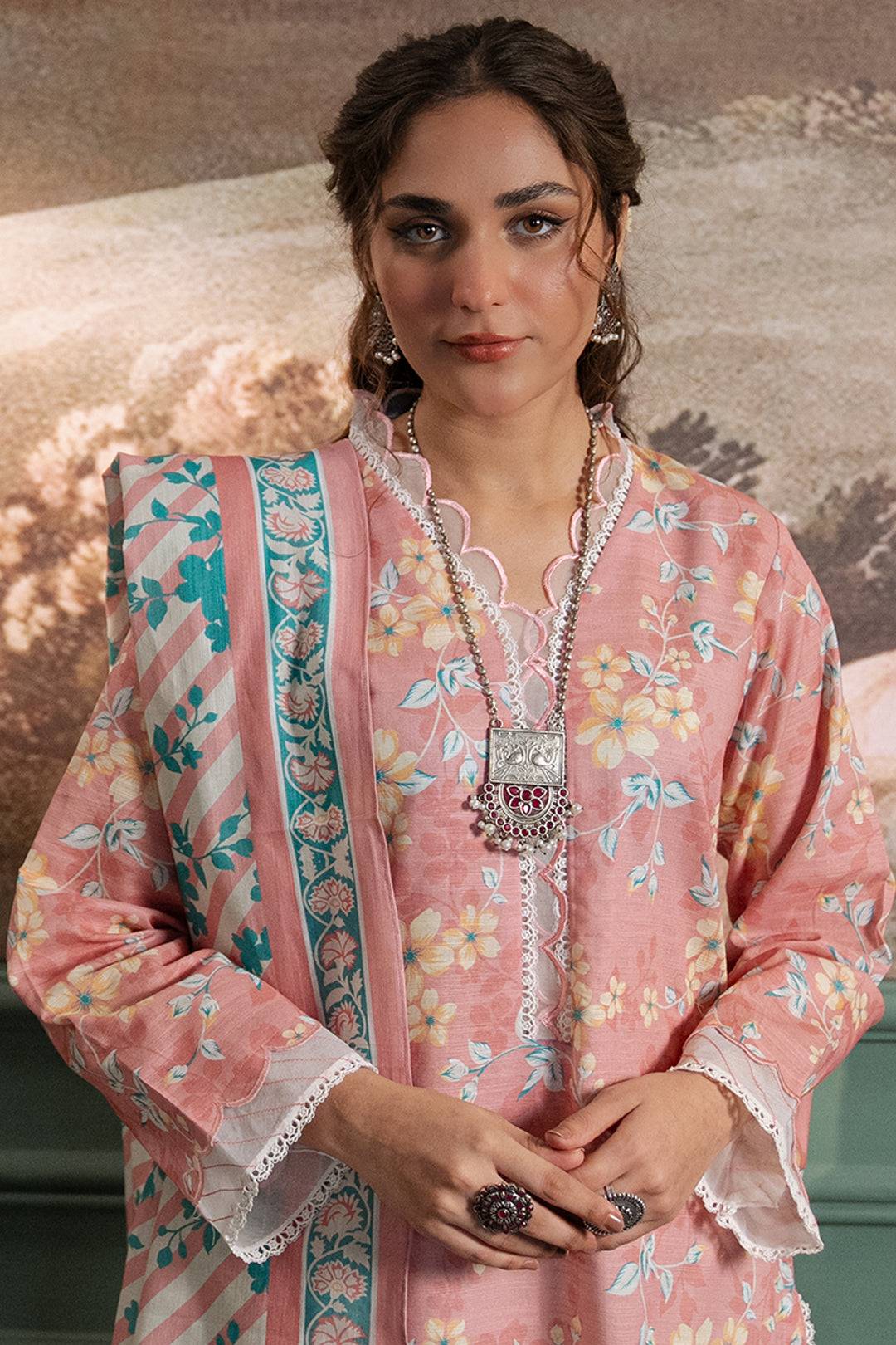 Zellbury | Unstitched 2 Piece Khaddar | Shirt Dupatta - 0331 by Maria Faisal - Registered Vendor of : Zellbury Women - type : Essential Unstitched - 100% original wedding dresses