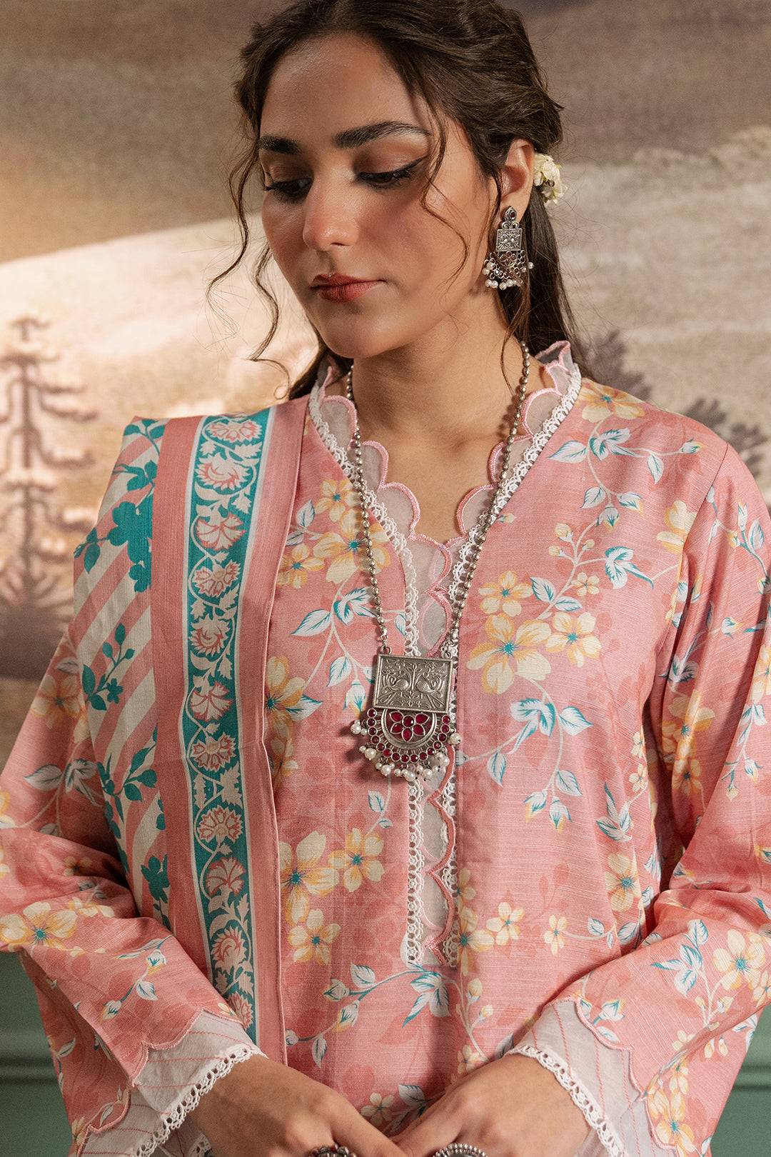 Zellbury | Unstitched 2 Piece Khaddar | Shirt Dupatta - 0331 by Maria Faisal - Registered Vendor of : Zellbury Women - type : Essential Unstitched - 100% original wedding dresses